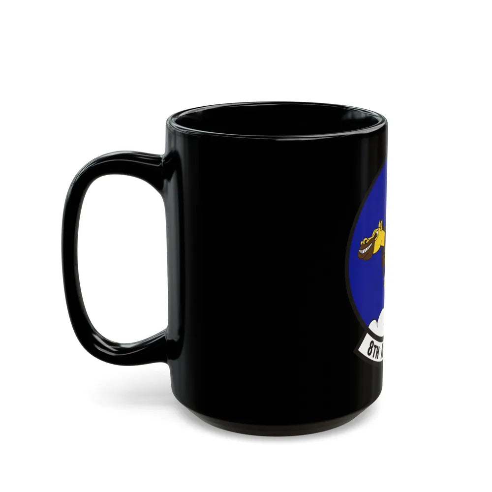 8th Airlift Squadron (U.S. Air Force) Black Coffee Mug-Go Mug Yourself