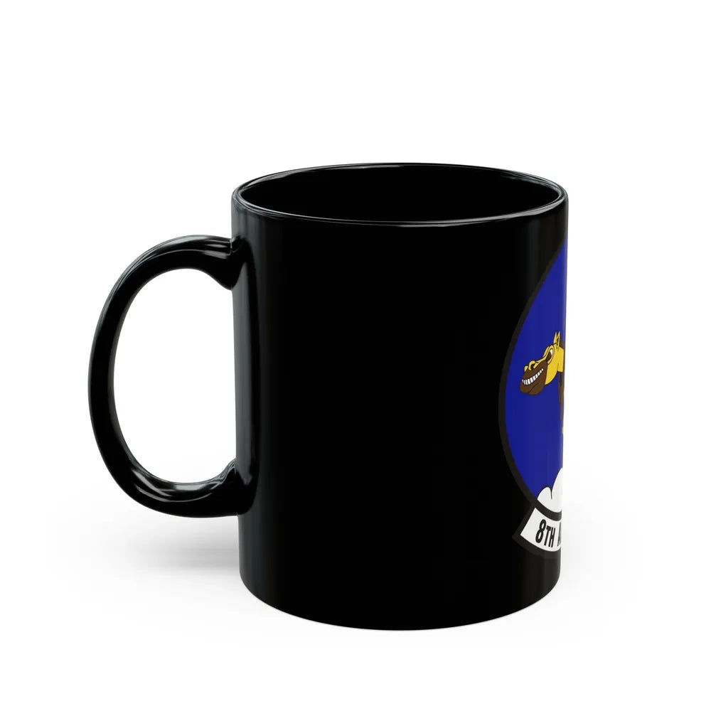 8th Airlift Squadron (U.S. Air Force) Black Coffee Mug-Go Mug Yourself