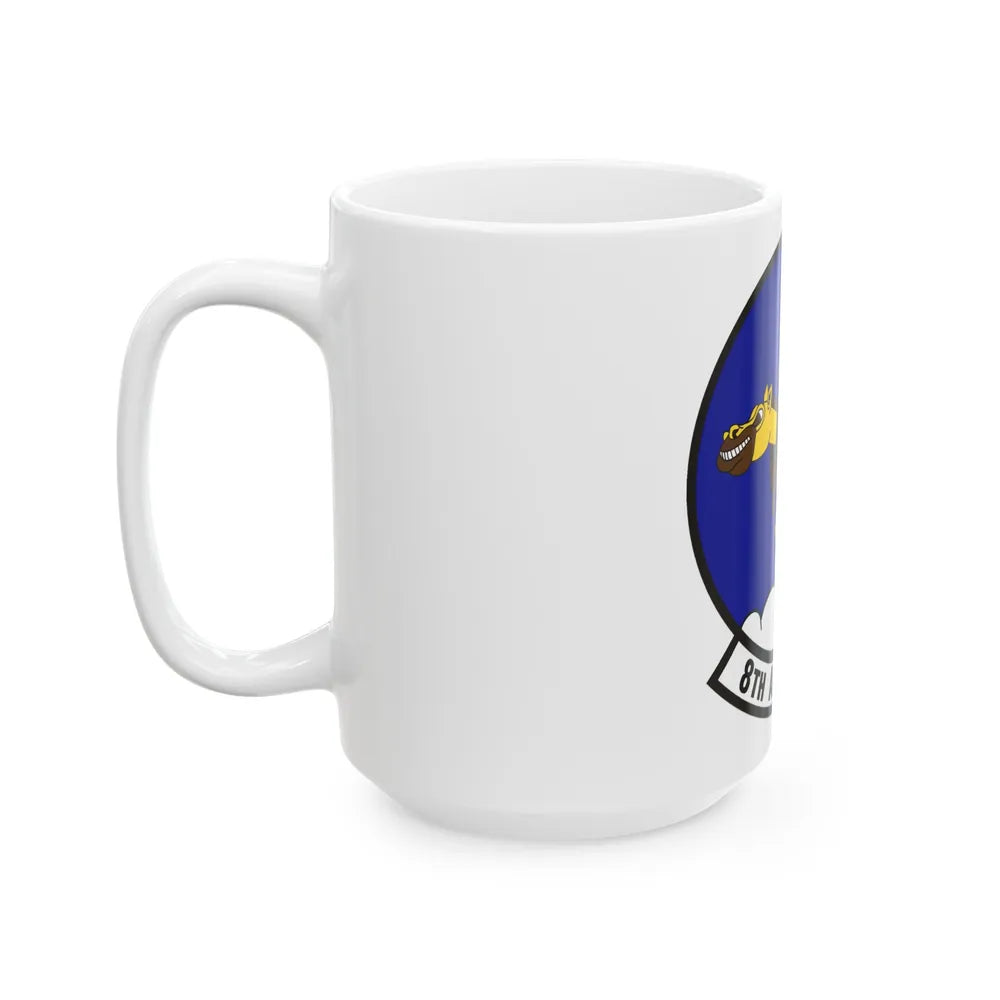 8th Airlift Squadron (U.S. Air Force) White Coffee Mug-Go Mug Yourself