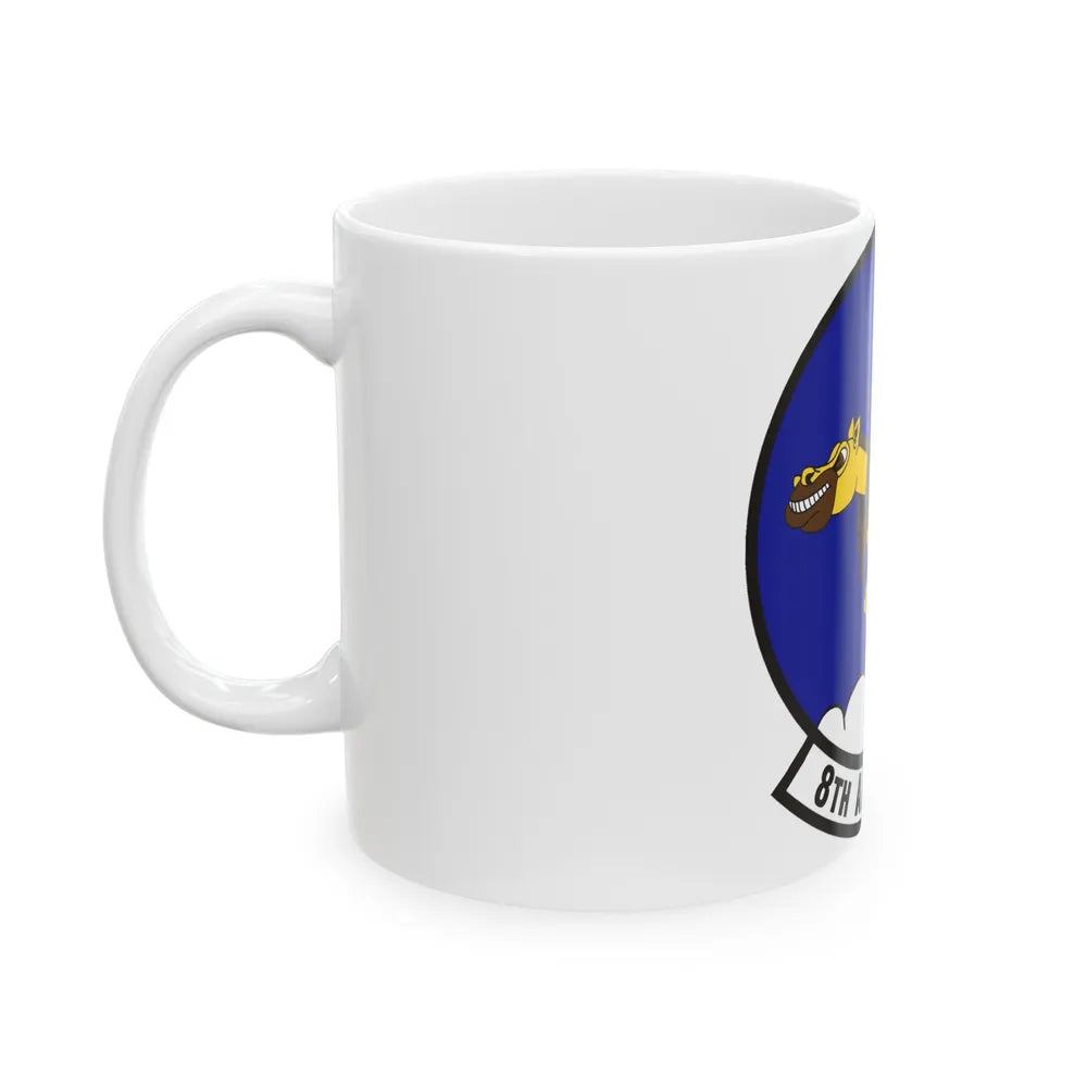 8th Airlift Squadron (U.S. Air Force) White Coffee Mug-Go Mug Yourself