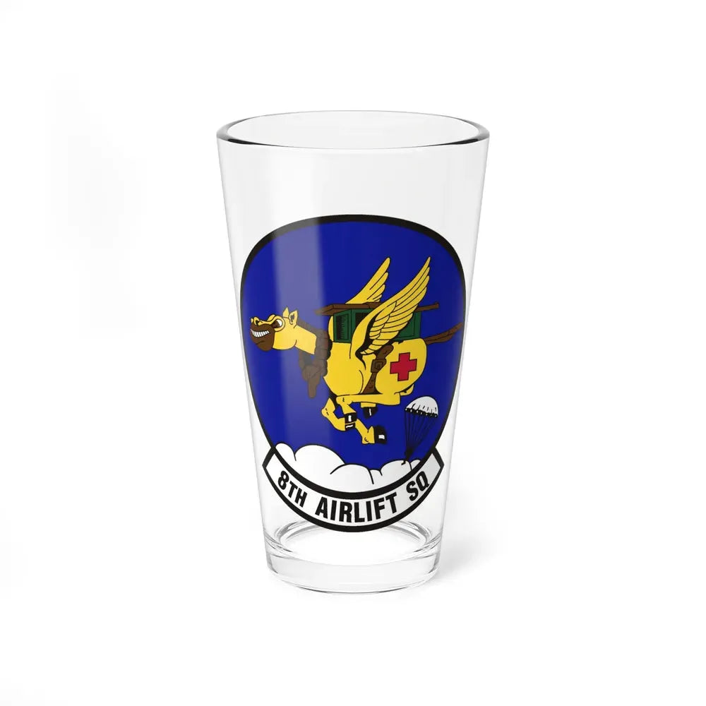 8th Airlift Squadron (U.S. Air Force) Pint Glass 16oz 16oz - Go Mug Yourself