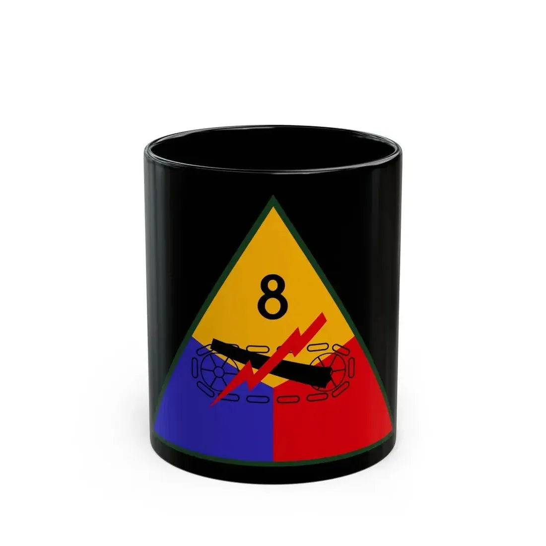 8th Armored Division (U.S. Army) Black Coffee Mug - Go Mug Yourself