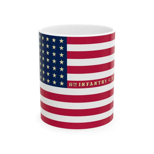 8th California Infantry Regiment flag (United States) White Coffee Mug 11oz - Go Mug Yourself