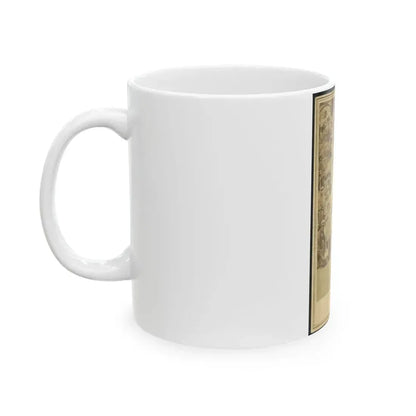 8th Company Soldiers At A Military Camp, Possibly In Washington, D.C. (U.S. Civil War) White Coffee Mug - Go Mug Yourself