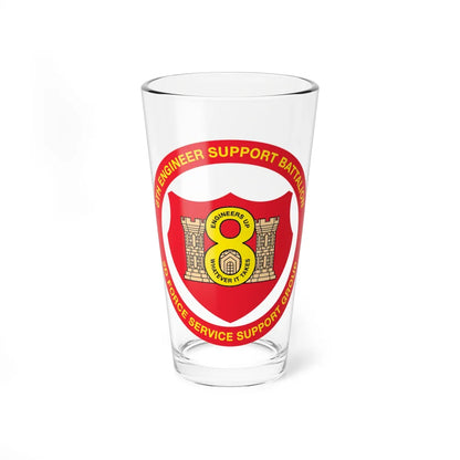 8th Engineer Support Battalion 2nd Force Service Support Group (USMC) Pint Glass 16oz-16oz-Go Mug Yourself