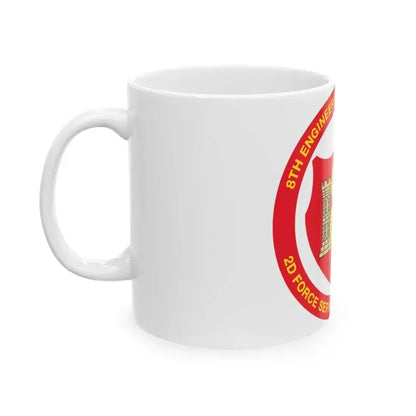 8th Engineer Support Battalion 2nd Force Service Support Group (USMC) White Coffee Mug - Go Mug Yourself