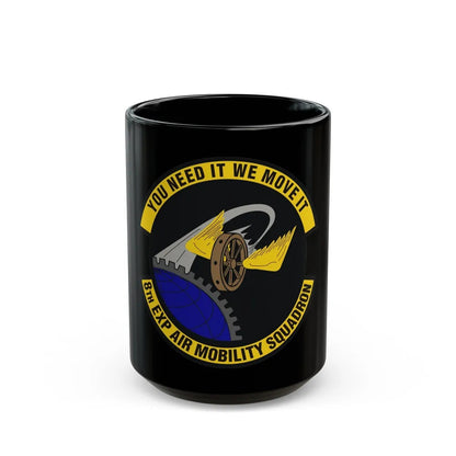 8th Expeditionary Air Mobility Squadron (U.S. Air Force) Black Coffee Mug-15oz-Go Mug Yourself