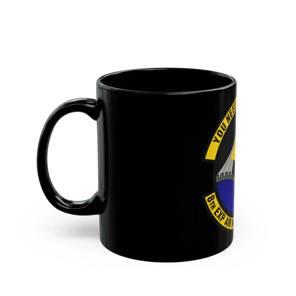 8th Expeditionary Air Mobility Squadron (U.S. Air Force) Black Coffee Mug-Go Mug Yourself