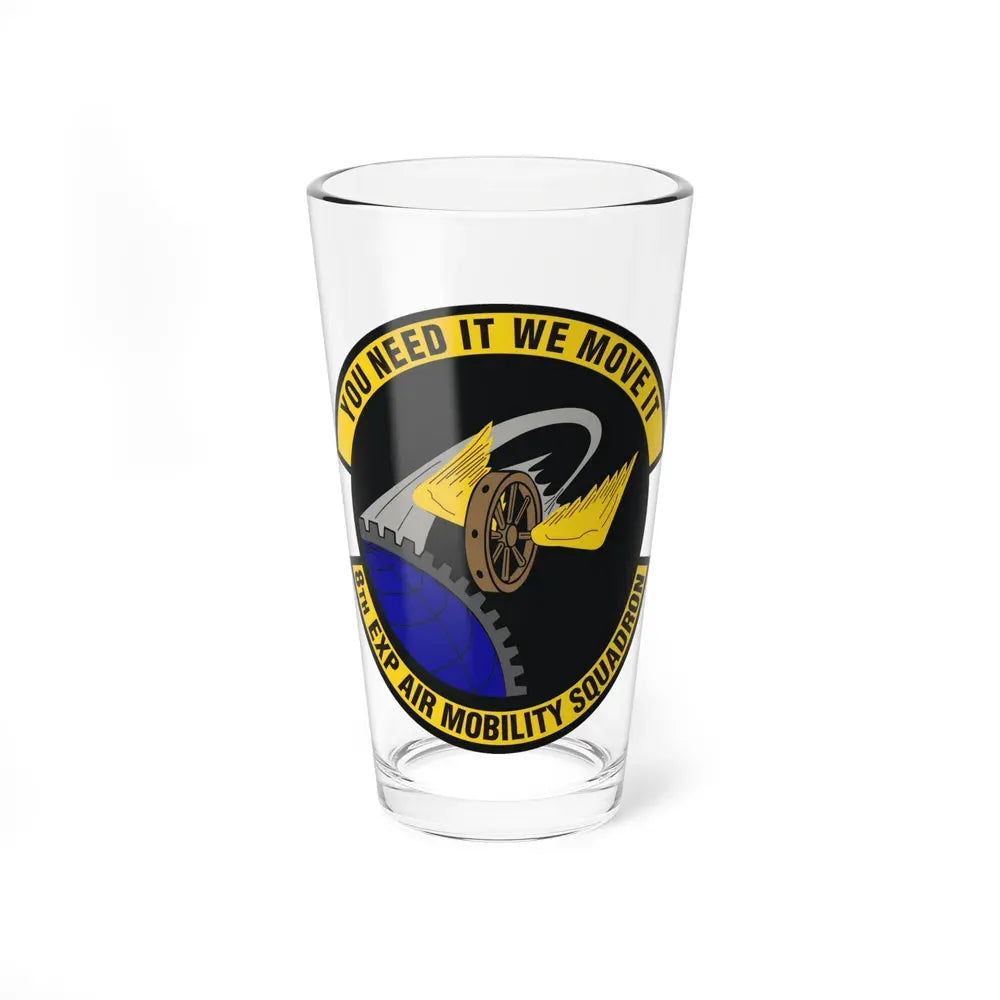 8th Expeditionary Air Mobility Squadron (U.S. Air Force) Pint Glass 16oz 16oz - Go Mug Yourself