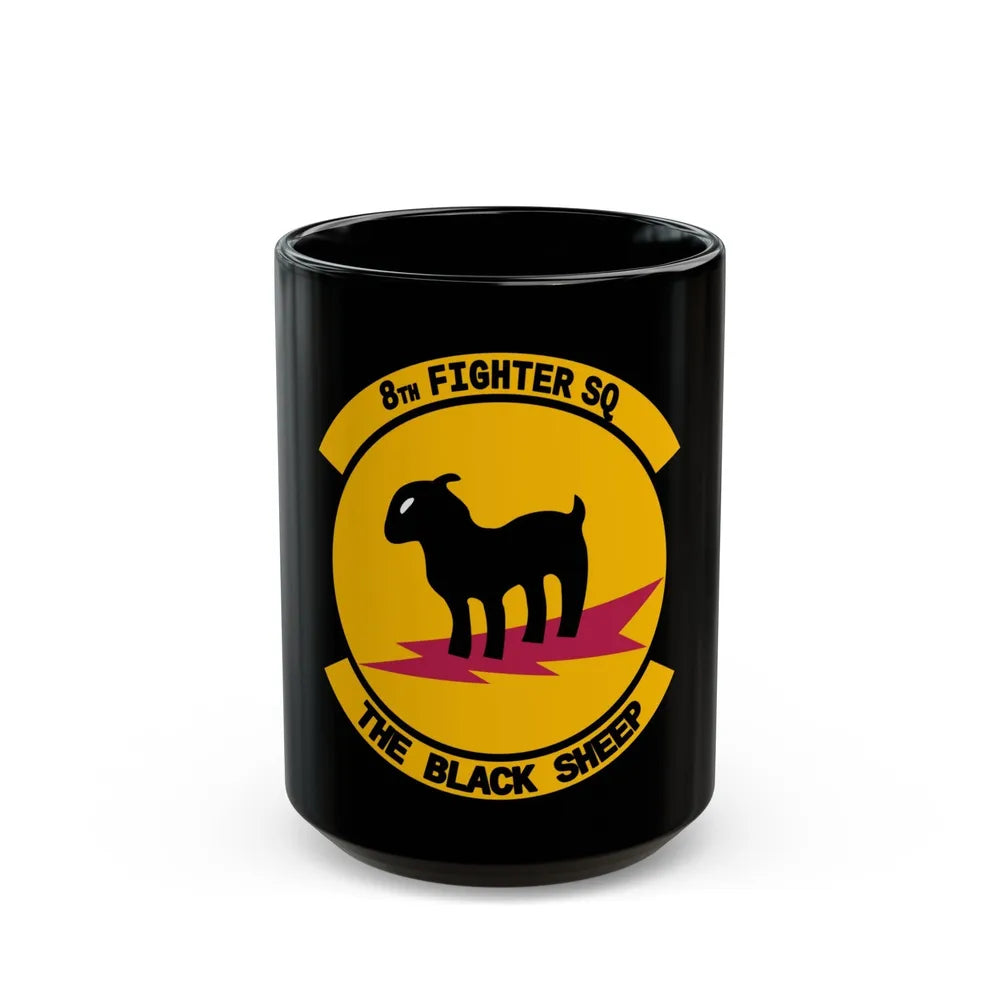 8th Fighter Squadron (U.S. Air Force) Black Coffee Mug-15oz-Go Mug Yourself