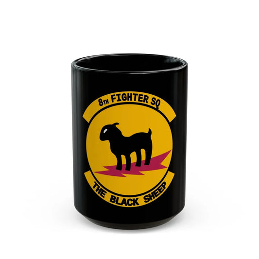 8th Fighter Squadron (U.S. Air Force) Black Coffee Mug-15oz-Go Mug Yourself