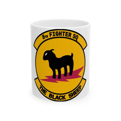 8th Fighter Squadron (U.S. Air Force) White Coffee Mug-11oz-Go Mug Yourself