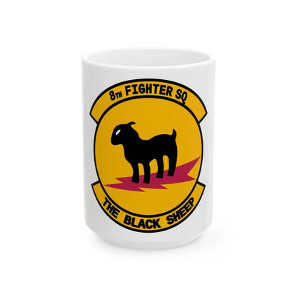 8th Fighter Squadron (U.S. Air Force) White Coffee Mug-15oz-Go Mug Yourself