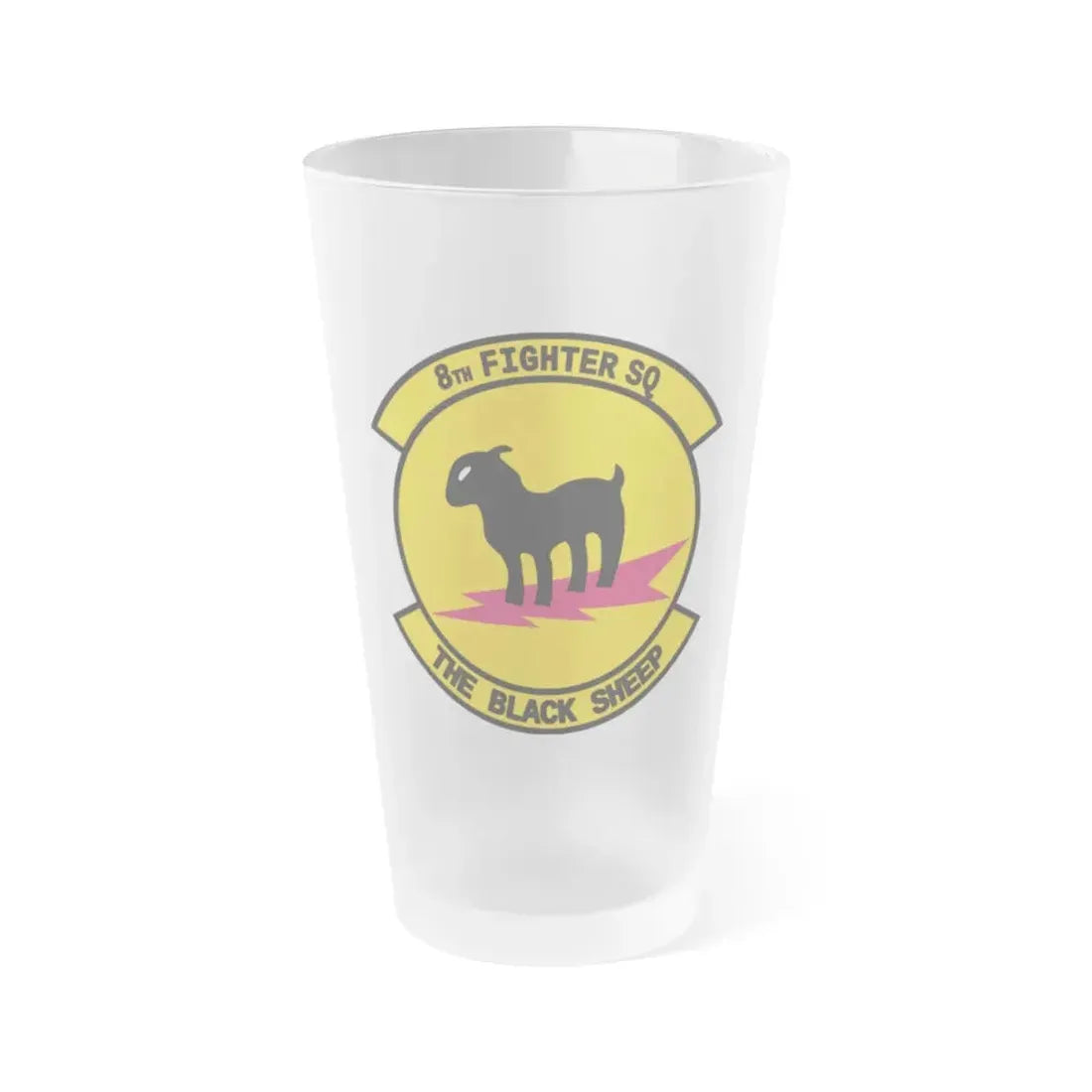 8th Fighter Squadron (U.S. Air Force) Frosted Pint Glass 16oz 16oz Frosted - Go Mug Yourself