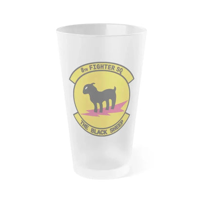 8th Fighter Squadron (U.S. Air Force) Frosted Pint Glass 16oz 16oz Frosted - Go Mug Yourself