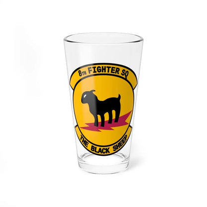 8th Fighter Squadron (U.S. Air Force) Pint Glass 16oz 16oz - Go Mug Yourself
