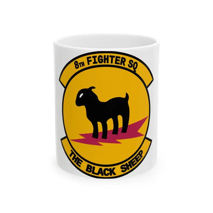 8th Fighter Squadron (U.S. Air Force) White Coffee Mug 11oz - Go Mug Yourself
