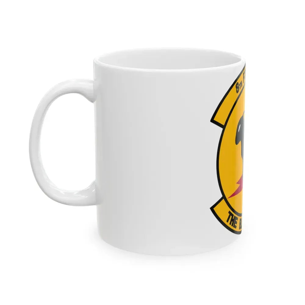 8th Fighter Squadron (U.S. Air Force) White Coffee Mug - Go Mug Yourself