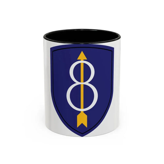 8th Infantry Division patch (U.S. Army) Accent Coffee Mug 11oz Black - Go Mug Yourself