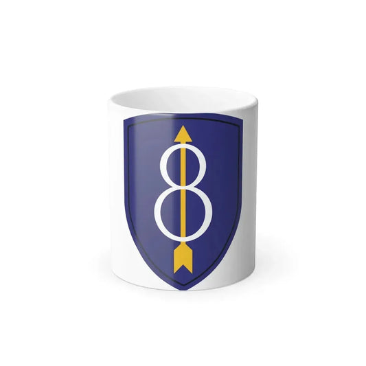 8th Infantry Division patch (U.S. Army) Color Changing Coffee Mug 11oz - Go Mug Yourself