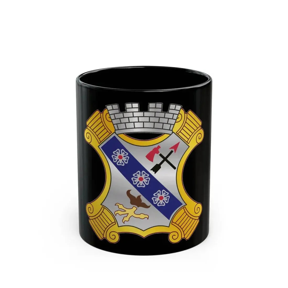 8th Infantry Regiment (U.S. Army) Black Coffee Mug 11oz - Go Mug Yourself