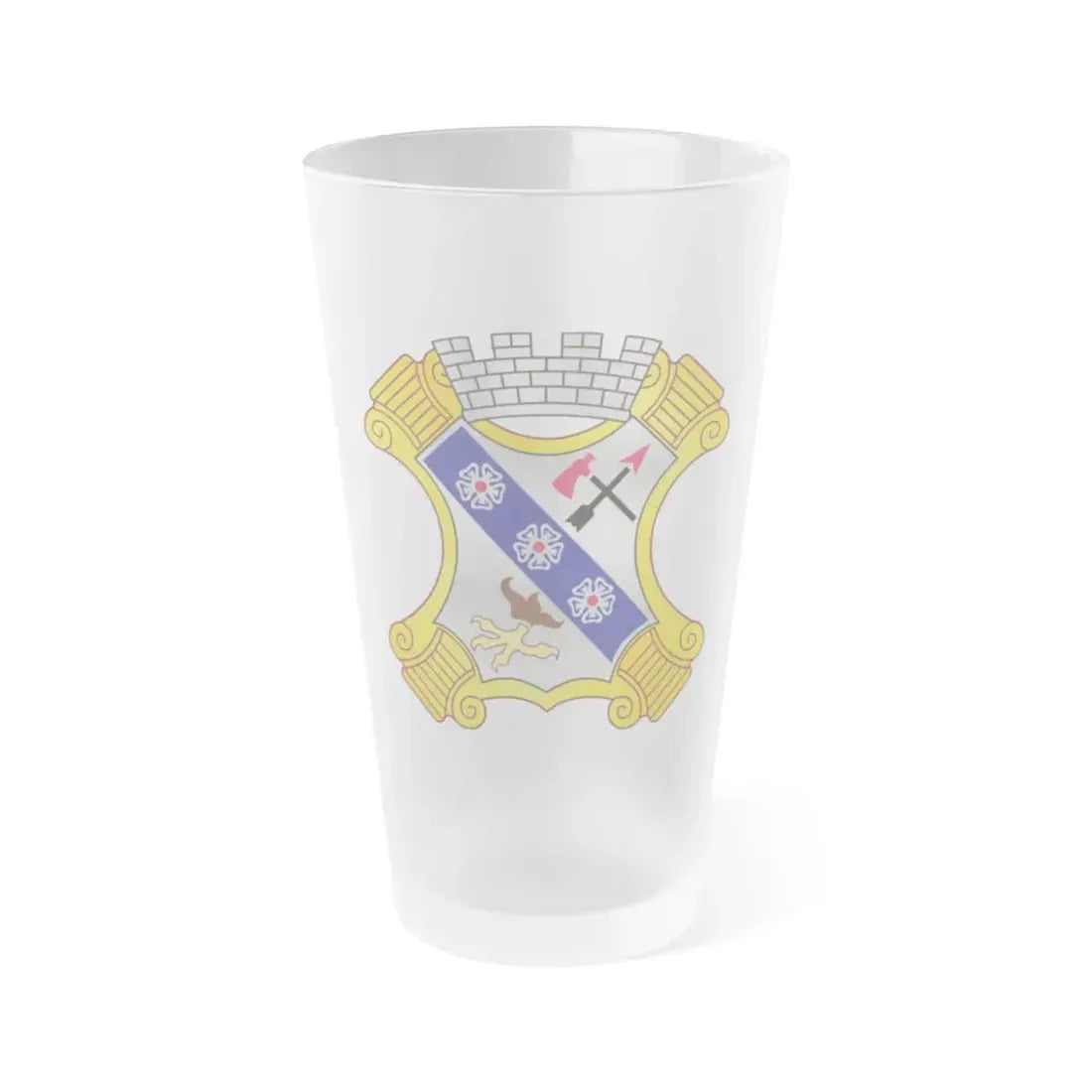 8th Infantry Regiment (U.S. Army) Frosted Pint Glass 16oz Default Title - Go Mug Yourself