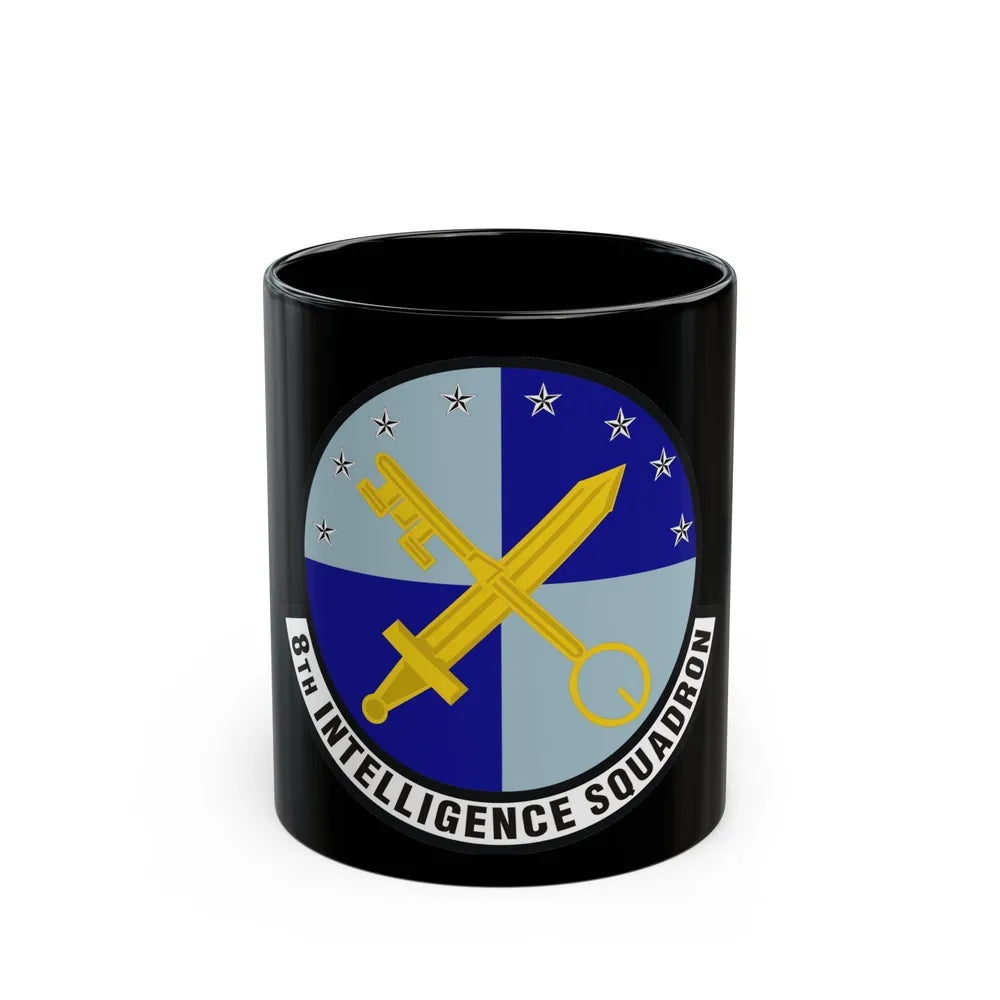 8th Intelligence Squadron (U.S. Air Force) Black Coffee Mug-11oz-Go Mug Yourself