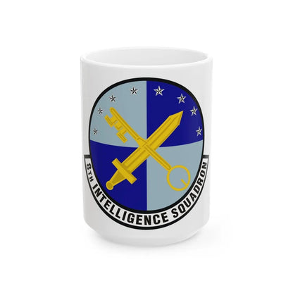 8th Intelligence Squadron (U.S. Air Force) White Coffee Mug-15oz-Go Mug Yourself