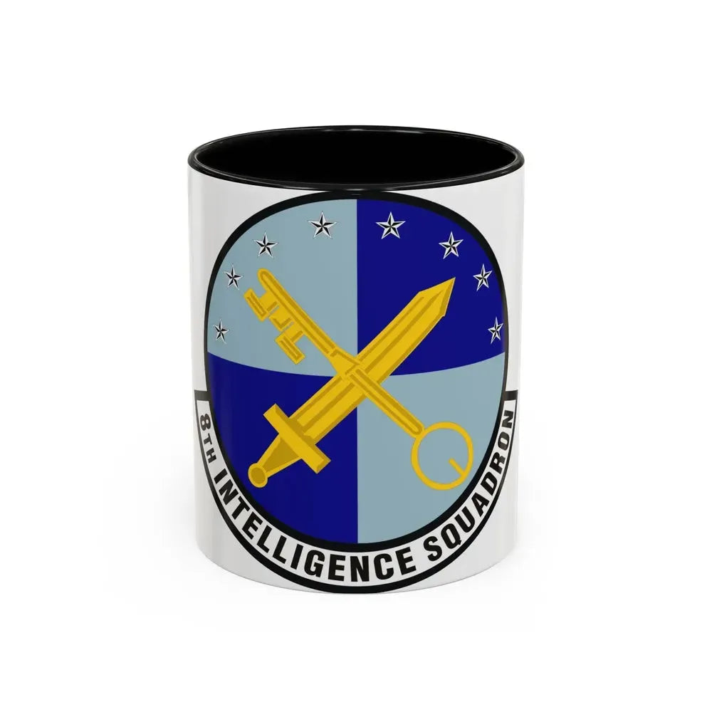 8th Intelligence Squadron (U.S. Air Force) Accent Coffee Mug 11oz Black - Go Mug Yourself
