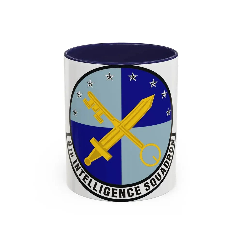 8th Intelligence Squadron (U.S. Air Force) Accent Coffee Mug 11oz Navy - Go Mug Yourself