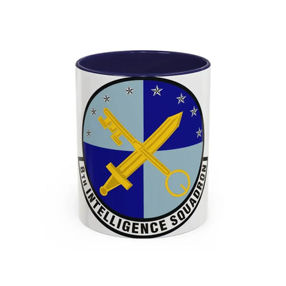 8th Intelligence Squadron (U.S. Air Force) Accent Coffee Mug 11oz Navy - Go Mug Yourself