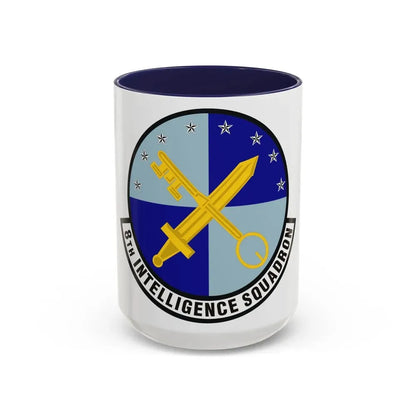 8th Intelligence Squadron (U.S. Air Force) Accent Coffee Mug 15oz Navy - Go Mug Yourself