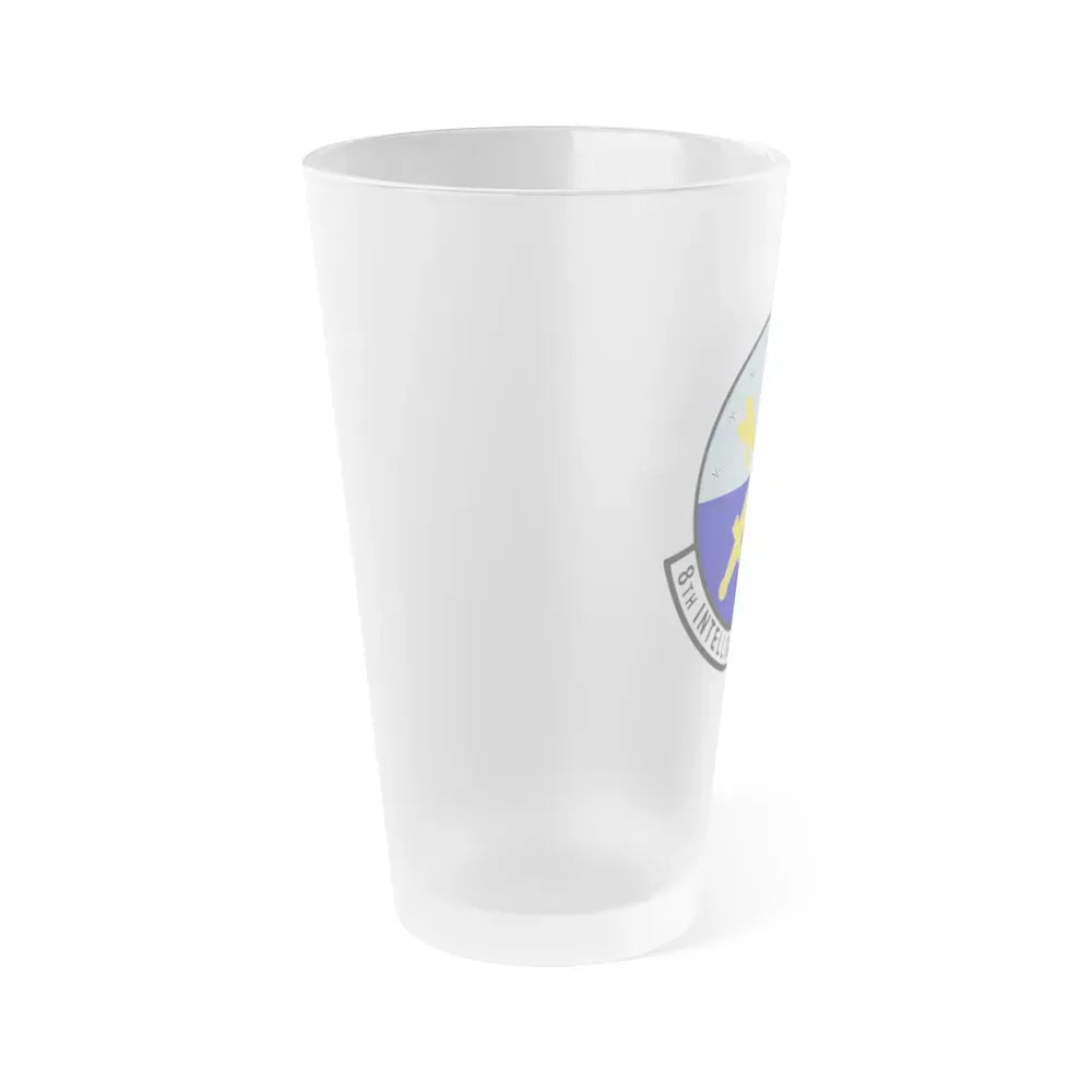 8th Intelligence Squadron (U.S. Air Force) Frosted Pint Glass 16oz - Go Mug Yourself