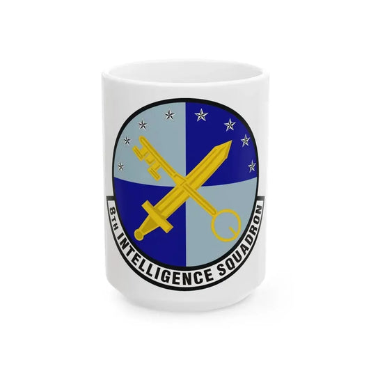 8th Intelligence Squadron (U.S. Air Force) White Coffee Mug 15oz - Go Mug Yourself