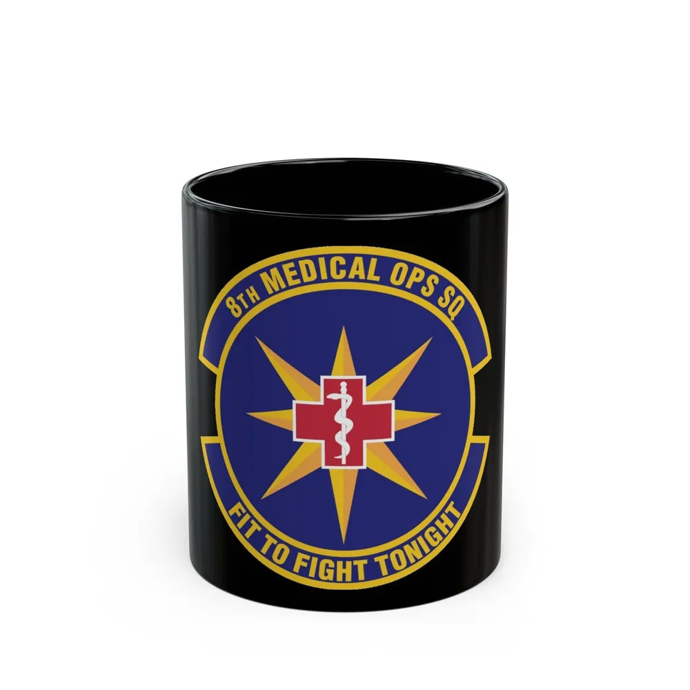 8th Medical Operations Squadron (U.S. Air Force) Black Coffee Mug-11oz-Go Mug Yourself