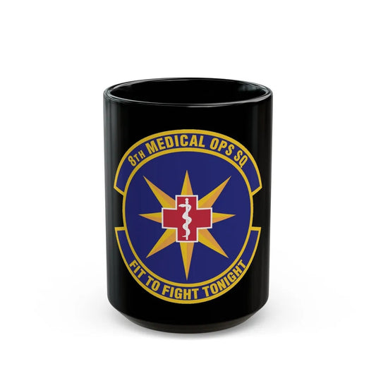 8th Medical Operations Squadron (U.S. Air Force) Black Coffee Mug-15oz-Go Mug Yourself