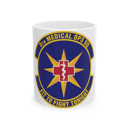 8th Medical Operations Squadron (U.S. Air Force) White Coffee Mug-11oz-Go Mug Yourself