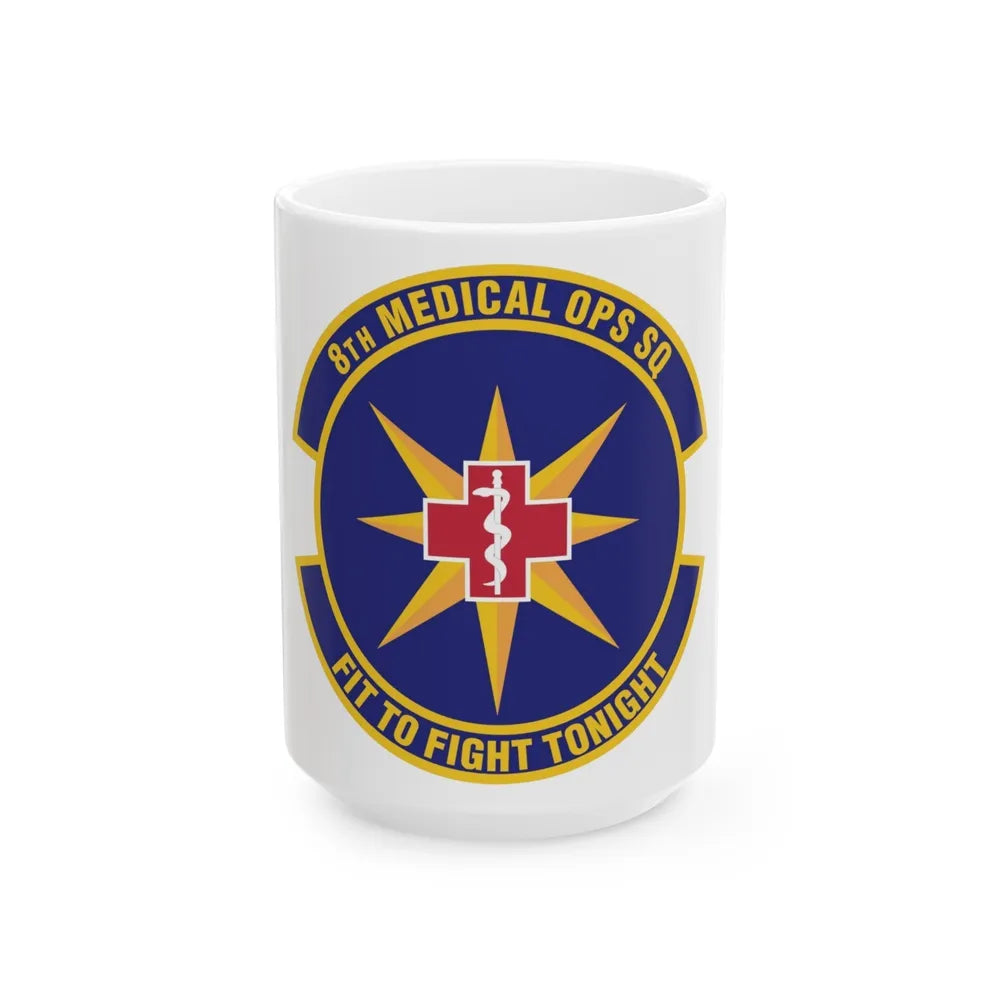 8th Medical Operations Squadron (U.S. Air Force) White Coffee Mug-15oz-Go Mug Yourself