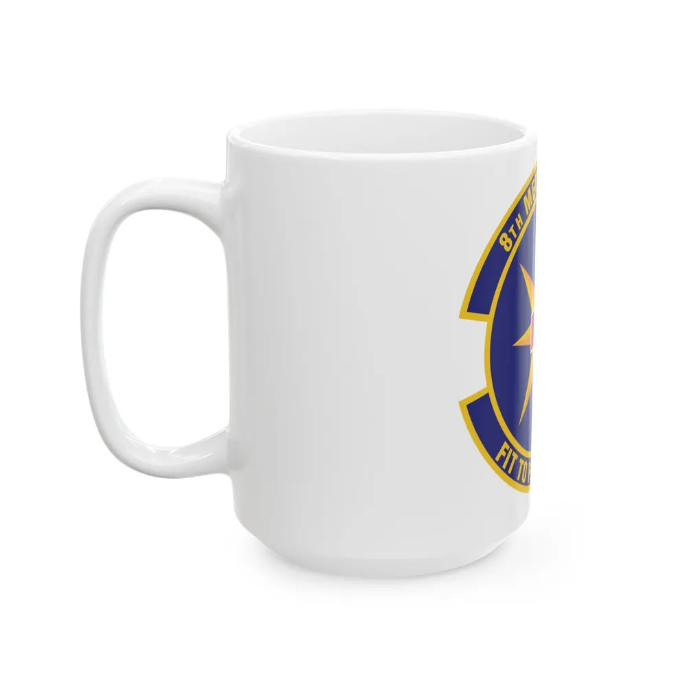 8th Medical Operations Squadron (U.S. Air Force) White Coffee Mug-Go Mug Yourself