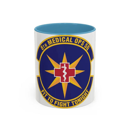 8th Medical Operations Squadron (U.S. Air Force) Accent Coffee Mug 11oz Light Blue - Go Mug Yourself