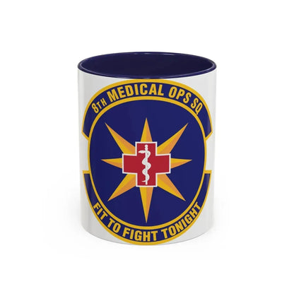 8th Medical Operations Squadron (U.S. Air Force) Accent Coffee Mug 11oz Navy - Go Mug Yourself