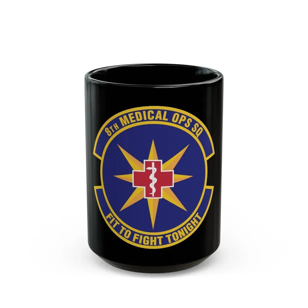 8th Medical Operations Squadron (U.S. Air Force) Black Coffee Mug 15oz - Go Mug Yourself