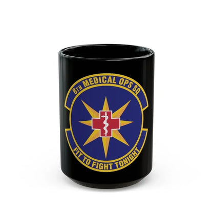 8th Medical Operations Squadron (U.S. Air Force) Black Coffee Mug 15oz - Go Mug Yourself
