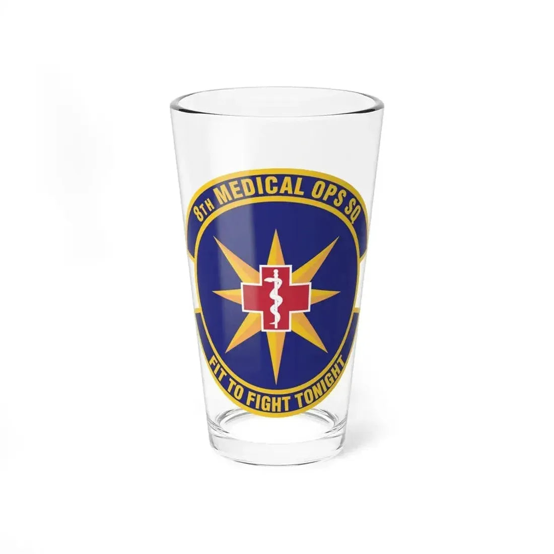 8th Medical Operations Squadron (U.S. Air Force) Pint Glass 16oz 16oz - Go Mug Yourself