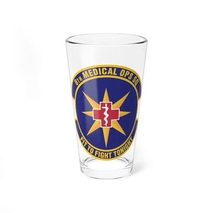 8th Medical Operations Squadron (U.S. Air Force) Pint Glass 16oz 16oz - Go Mug Yourself
