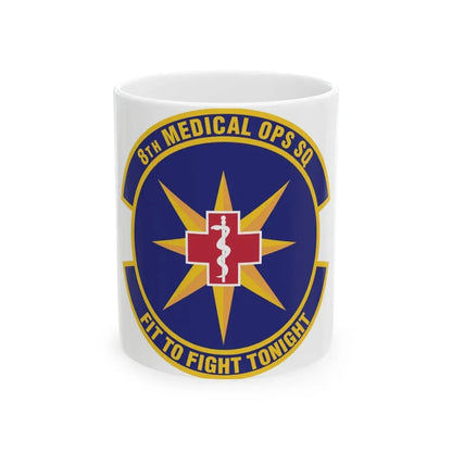 8th Medical Operations Squadron (U.S. Air Force) White Coffee Mug 11oz - Go Mug Yourself