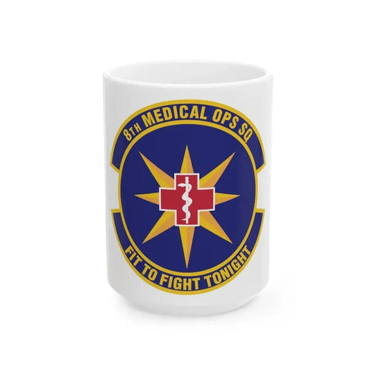 8th Medical Operations Squadron (U.S. Air Force) White Coffee Mug 15oz - Go Mug Yourself