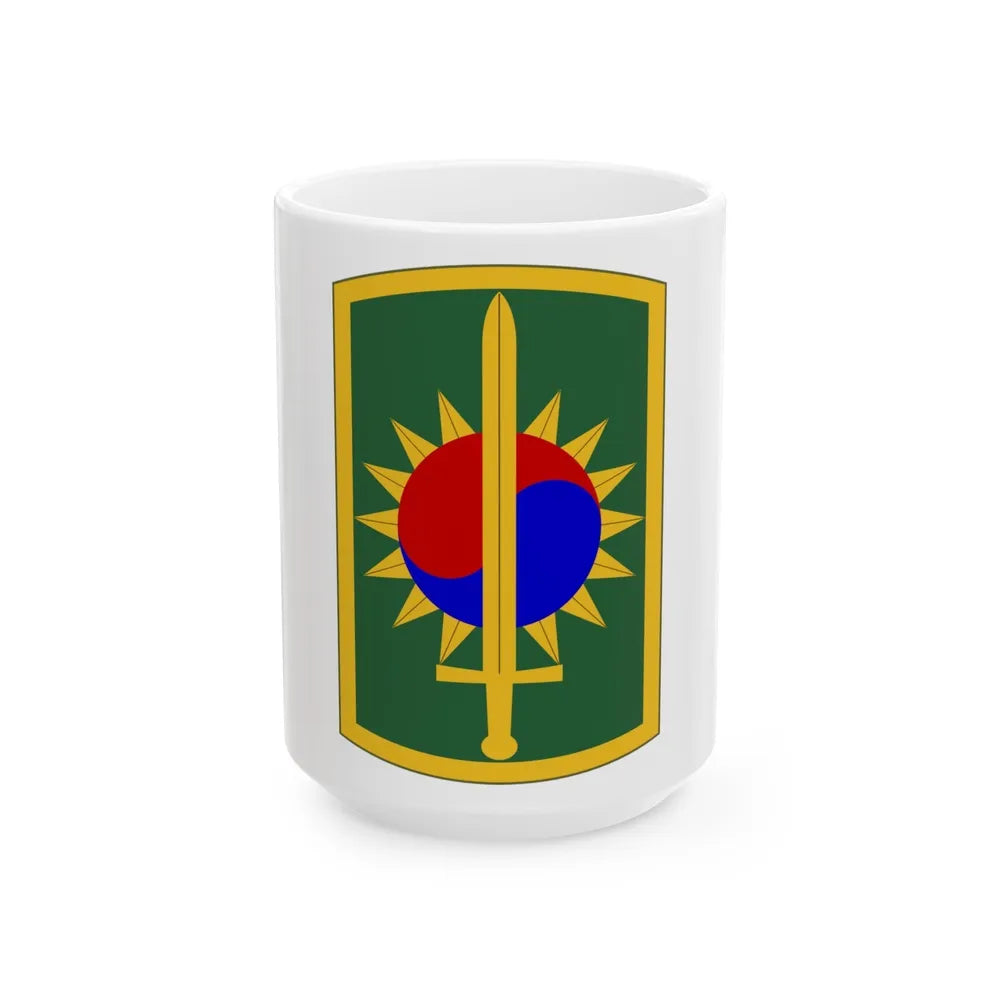 8th Military Police Brigade (U.S. Army) White Coffee Mug-15oz-Go Mug Yourself