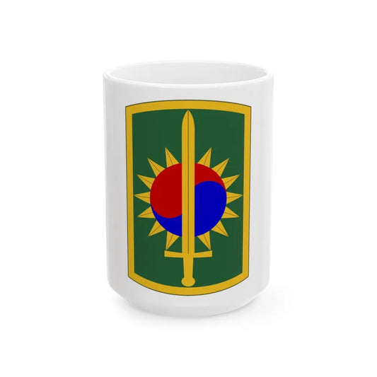 8th Military Police Brigade (U.S. Army) White Coffee Mug-15oz-Go Mug Yourself