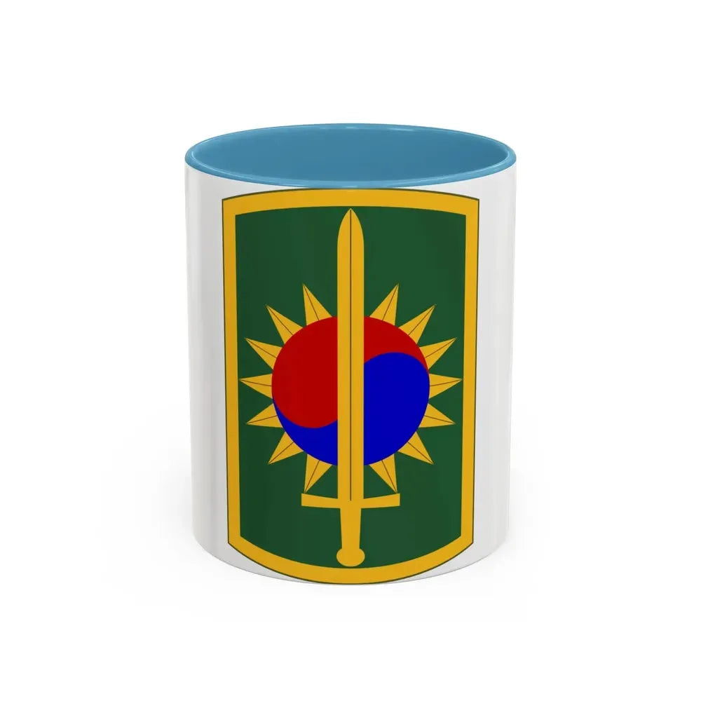 8th Military Police Brigade (U.S. Army) Accent Coffee Mug 11oz Light Blue - Go Mug Yourself